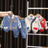 Boy sweater waistcoat cardigan set of three